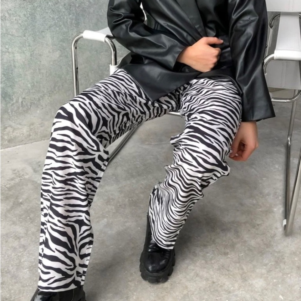 Zebra print pants from Shekou